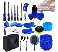 Baoqifong Suministros de Limpieza para Coche,Set de Plumero para Interior del Vehículo | Juego de Herramientas Portátil Multifunción para Mantenimiento de Parabrisas
