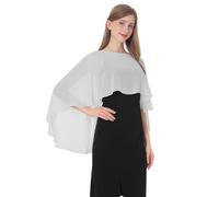 Baoqiya Chales y envolturas para mujer para vestidos de noche, chal suave de gasa para dama de honor, capa de gasa para cubrir la boda, Gris, Talla única