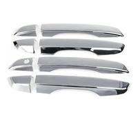 baoquan manijas de puertas exteriores Manija de puerta exterior coche para Civic 10.ª generación (2016-2021), moldura fibra carbono negra(Silver Smart)