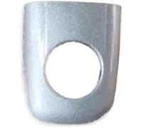 baoquan manijas de puertas exteriores Manija exterior izquierda de la puerta del coche cubierta pequeña delantera y trasera blanca plateada para Peugeot 307