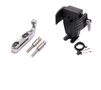baoquan Soporte para teléfono de Motocicleta Soporte de teléfono para Motocicleta, Soporte de navegación de Carga inalámbrica para Goldwing GL 1800 GL1800 F6B DCT 2018 2019 2020 2021(8)
