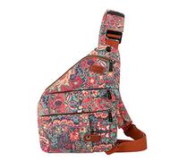 Baosha Bolso floral de la honda de las mujeres bolso antirrobo bolso de viaje crossbody pecho bolso de hombro XB-16, HS, Small