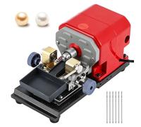 BAOSHISHAN Taladro de perlas de 680 W Taladro de coral Máquina de sujeción ámbar Máquina pulidora de cuentas Velocidad ajustable