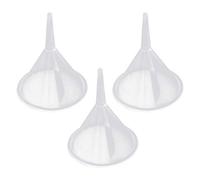 baosity 3 piezas Mini plástico transparente Embudos para perfume aceites esenciales botellas de laboratorio