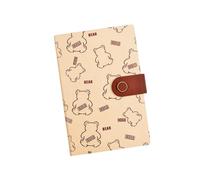Baosity Cuaderno Agenda Diario Bloc Portátil con Páginas en de PU para Escritura Creativa Y Organización Personal Adecuado para Niños Estudiantes Uso E, Rojo Marrón