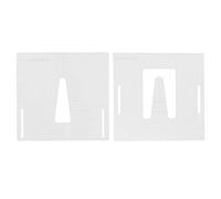 Baosity - Juego de 2 moldes para hacer guitarra acústica de cuello y juntas de ruta, 198 x 198 x 4 mm