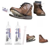 BAOSROY Pegamento Fuerte para Zapatos - 2 Piezas Impermeable y Transparente para Calzado y Reparación de Suela