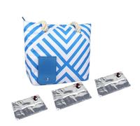 BaoT8YLu Bolsa de vino con grifo, bolso de vino con grifo con 3 burbujas interiores, bolsa con grifo, bolsa aislada con mango, bolsa de vino de playa, bolsa de vino portátil, Diamante azul + 3