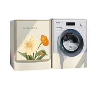 BaoT8YLu Funda para lavadora exterior, funda para lavadora de exterior, impermeable, antipolvo y antisol, funda para lavadora y secadora con aberturas frontales