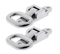 BaotyJie 2 Escalones Plegables Antideslizantes de Lujo para Popa de Mástil de Barco - Pequeños - Acero Inoxidable Marino 316 - Resistente a La Corrosión Y Dura