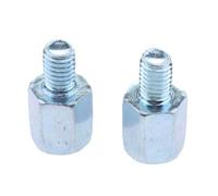 BaotyJie 2 Piezas Adaptador de Espejo Retrovisor Convertidor Rosca Derecha Izquierda Tornillo 8mm Acero Robusto Fácil Colocar Adecuado para Motocicletas U, 5 piezas