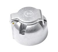 BaotyJie 2 Piezas Enchufe Remolque Conector Toma 12V Conector Eléctrico Zócalo Europeo Diseño Antircorrosión Y a Prueba de Golpes con Transmisión, 4 piezas