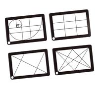 BaotyJie 4 Piezas de Visor de Artista con Cadena, Resistente, Impermeable, Compacto, para Paisaje, para Visor de Pintura, Acrílico