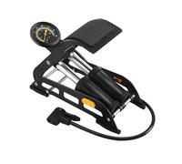 BaotyJie Bomba de Pie para Bicicleta, Bomba de Aire de Pie de Alta Resistencia, Doble Cilindro, Inflador de Pedal de Alta Presión para Motocicletas, Esfera Negra
