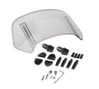BaotyJie Extensión de Alerón Deflector de Parabrisas para Motocicleta con Clip, Universal, Fácil Instalación, Profesional, Ajustable para Motocicletas, pequeño Gris