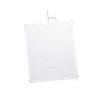 BaotyJie Marco de Bandera para fotografía, Acero Inoxidable, con Tela Suave y Liviana, fácil de Usar, de Alto Rendimiento, práctico, Marco de Panel de luz, con Tela Blanca