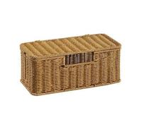 BaotyJie Organizador de Cables de Escritorio Caja de Gestión Cesta con Tapa Recogecables para Regleta Mantiene Cables Juntos, Caja Organizadora De Cables con Tres Aberturas
