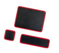 BaotyJie Organizador de Herramientas de 3 Piezas, Tapete para Herramientas Y Piezas, Tapete de Cuero Sintético para Taller de Trabajo Y Almacenamiento, Rojo