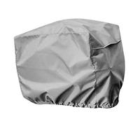 BaotyJie Protector de Cubierta de Motor para Motor Fueraborda de Lancha con Carcasa Ventilada Impermeable Y Protección Construcción Oxford con Dobladill, Gris