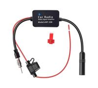 BaotyJie Radio Antena Vehículo FM Am Dispositivo Potenciador Universal Material Metal PP Instalación Sencilla Adecuado para Coche Camión