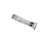 BaotyJie Tecla para Teclado Mecánico Accesorio Banda Adorno Patrón Elegante Textura Poliéster Adecuada para Oficina Usuarios de Ordenadores Zona de Trabajo, 15 Ola Blanca