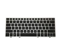 BaotyJie Teclado para Portátil con Diseño Inglés Americano de Repuesto Teclado Retroiluminado Marco Plateado Fácil Instalación Adecuado para Trabajo de