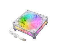 BaotyJie Ventilador de radiador eléctrico de 5 V para Ordenador, silencioso y Profesional, para disipador de y chasis de PC, 2