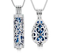 BAOWIQI Juego de collar de urna de cremación para cenizas para mujeres y hombres, árbol de la vida y nudo celta, colgante conmemorativo de recuerdo, joyería impermeable para cenizas humanas y mascotas