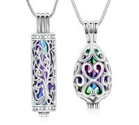 BAOWIQI Juego de collar de urna de cremación para cenizas para mujeres y hombres, árbol de la vida y nudo celta, colgante conmemorativo de recuerdo, joyería impermeable para cenizas humanas y mascotas