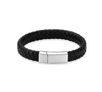 BAOWIQI Pulsera de urna de cremación para cenizas para mujeres y hombres, pulsera de urna de cuero trenzado conmemorativa para cenizas humanas, joyería de recuerdo, 18cm/7.08in, Acero inoxidable, No