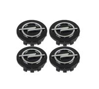 BAOYBS 4 Piezas Tapas Centro Tapacubos para Opel Corsa F I 2019-2023 2024, Cubierta Centro Rueda de Plástico ABS Impermeable AntióXido Resistente al Desgaste Firme,Black-64mm