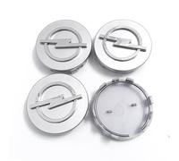 BAOYBS 4 Piezas Tapas Centro Tapacubos para Opel Vauxhall Astra G H J K GTC 2010-2020, Cubierta Centro Rueda de Plástico ABS Impermeable AntióXido Resistente al Desgaste Firme,Silver-59mm