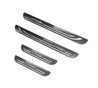 BAOYBS 4 Piezas Umbral Automático Protector para Citroen C1 C2 C3 C4 C5 C6 C8 C4L DS3 DS4 DS5 DS5LS DS6, pegatinapara umbral Inoxidable Door Sill Scuff Autoadhesivo Placas de Patada,Black-1