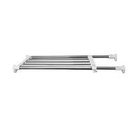 BAOYOUNI Estante Extensibles para Armario de Almacenamiento Guardarropa Separador Compartimiento Ajustable DIY Estanterías Metalicas Multifunción para Organizador de Baño Cocina y Dormitorio