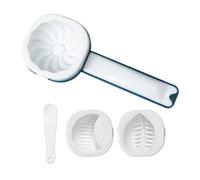 Baozi & Dumpling Maker Set - 5-teiliges Teigtaschen-Former-Kit mit 3 Modellierformen & Fülllöffel - Antihaft-Teigpresse für Baozi, Empanadas, Mondkuchen & Dim Sum - Spülmaschinenfestes Küchen-Gadget
