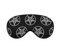 Baphomet Head Star Pattern - Máscara suave para dormir con correa ajustable, máscaras para los ojos, bloquea la luz para mujeres y hombres