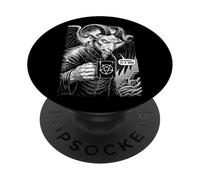 Baphomet Oculto Gótico Satánico Cabra Divertido Lunes Es Un Pecado PopSockets PopGrip Adhesivo