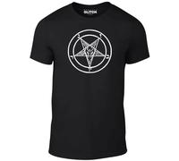 Baphomet Sigil T-Shirt - Funny t Shirt Satan Retro Devil Bible Anti Christ Witch Black 3XL