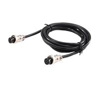 BAPPRJJ Doble GX16 2/3/4/5/6/7/8/9/10 pines hembra conector de aviación aérea Cable de alimentación Terminal eléctrico toma de líneas con cable de 2m(GX16_FEMALE INSERT_2M CABLE_10P)