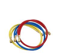 BAPPRJJ Kit De Tubo Manguera Carga CA 0,9 M-1,8 M, Accesorios Baja Pérdida for Medidor Colector Aire Acondicionado Refrigerante R134A R12 R22(1.5M 2500psi)