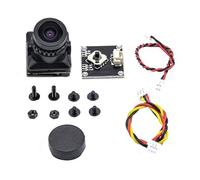 BAPPRJJ Mini1/3 CMOS 1500TVL B19 FPV Cámara 2,1mm Lente Potencia 5V-30V PAL/NTSC con OSD Interno Ajustable for RC Dron de Carreras con visión en Primera Persona(Bundle 1)