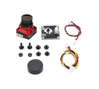 BAPPRJJ Mini1/3 CMOS 1500TVL B19 FPV Cámara 2,1mm Lente Potencia 5V-30V PAL/NTSC con OSD Interno Ajustable for RC Dron de Carreras con visión en Primera Persona(Bundle 2)
