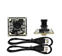 BAPPRJJ Módulo de cámara de 180 Grados, 2 uds., 1MP, 720P, OV9732, 1280x720, 30fps, Unidad de módulo de cámara USB Gratis for WinXP/7/8/10 con Cable de 100cm(2PCS 2.1mm Lens)