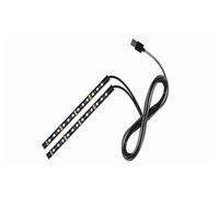 BAPPRJJ Tira de luz ambiental for Interior coche, 24LED, Kit retroiluminación, 5V, USB, lámpara neón decorativa, accesorios for vehículo(USB White)