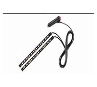 BAPPRJJ Tira de luz ambiental for Interior coche, 24LED, Kit retroiluminación, 5V, USB, lámpara neón decorativa, accesorios for vehículo(CL White)