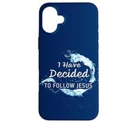 Baptism Christian Faith - I Have Decided to Follow Jesus Carcasa para iPhone 16 Plus