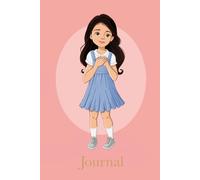 Baptism Journal: Girl, White Skin, Black Hair, for Kids