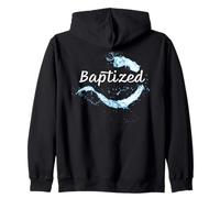 Baptized - Christian Faith Water Baptism Graphic Design Sudadera con Capucha