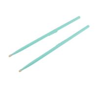 Baquetas 1 Pair Colorful Maple Wood Drum Sticks 5A Music Band Drumsticks 4 Colors Optional Para Tocar(Green)