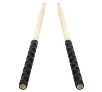 Baquetas 2Pcs Drum Stick Grips Drumsticks Anti-Slip Sweat Absorbed Grip Drumsticks Grips Percussion Instruments Para Tocar(Black)